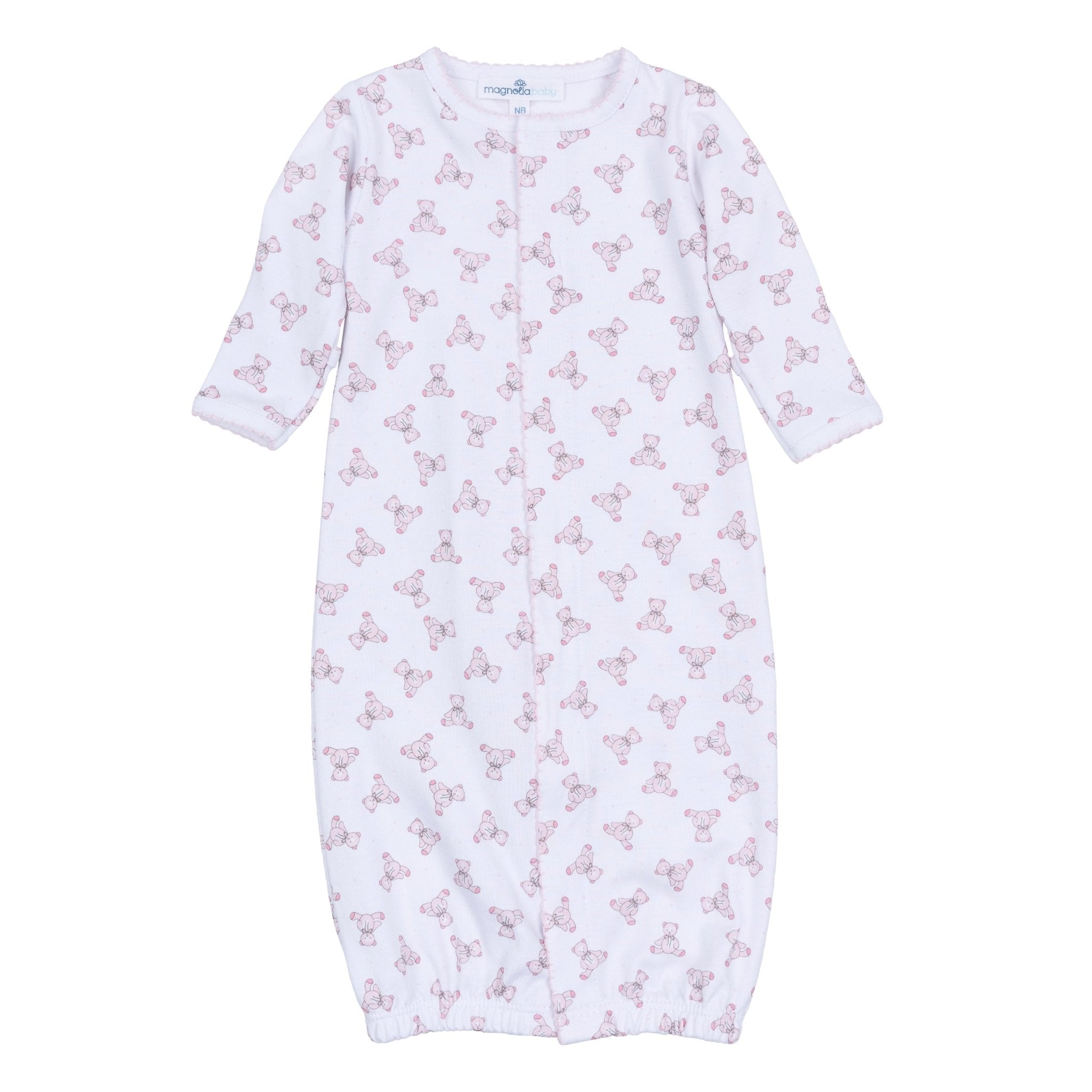 Baby's Teddy Converter - Pink - Magnolia BabyConverter Gown