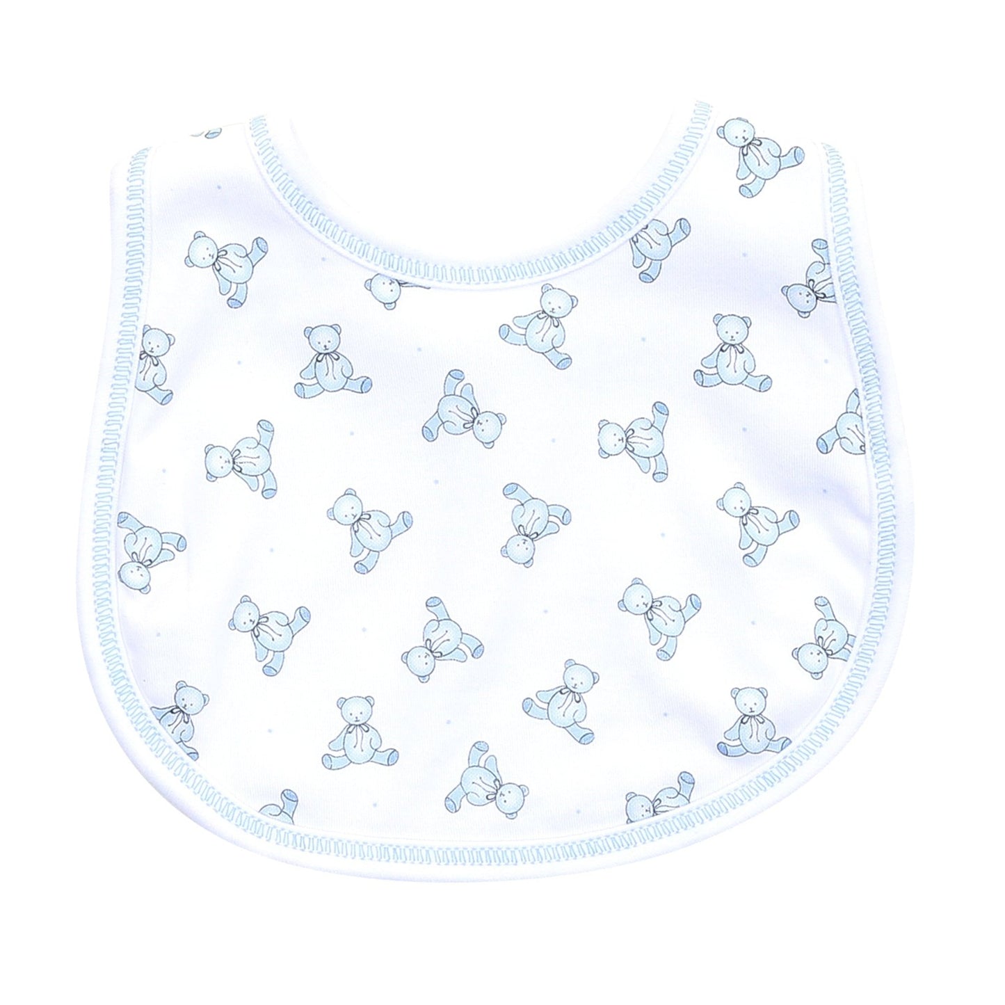 Baby's Teddy Essentials Blue Printed Bib - Magnolia BabyBib