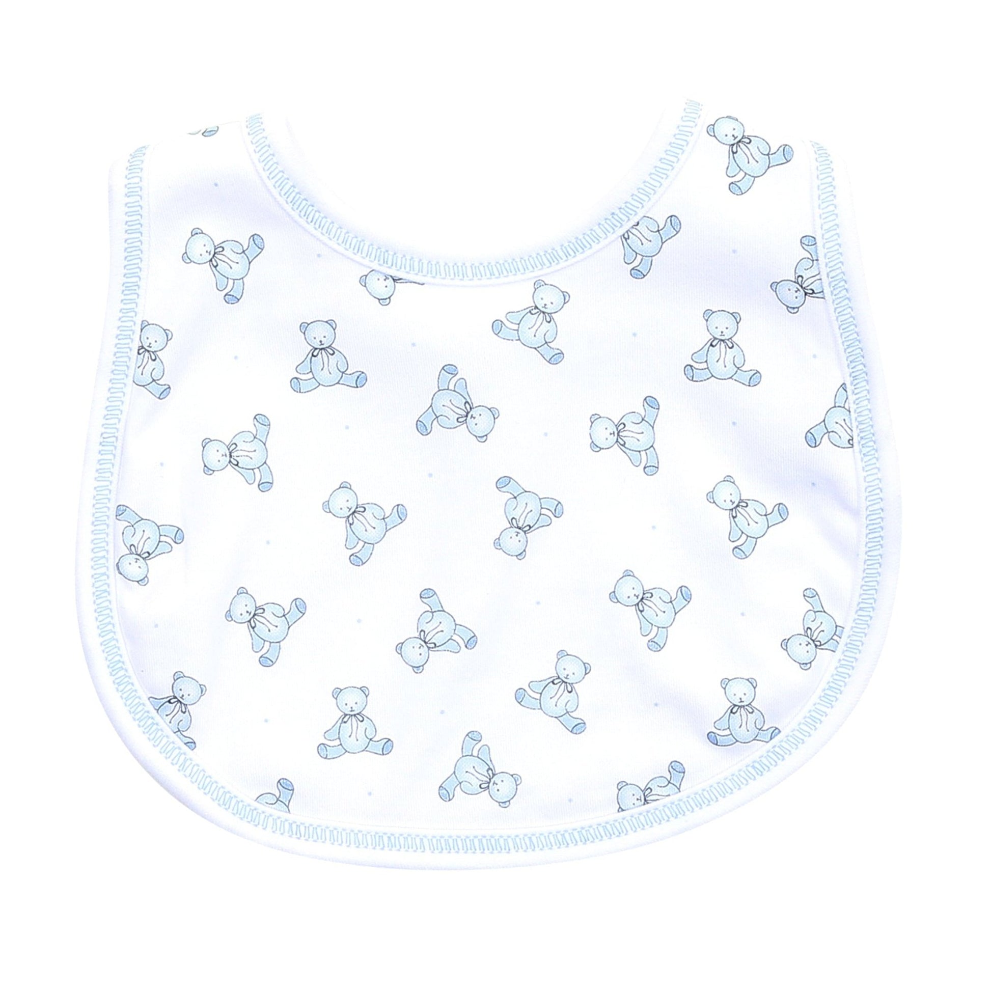 Baby's Teddy Essentials Blue Printed Bib - Magnolia BabyBib