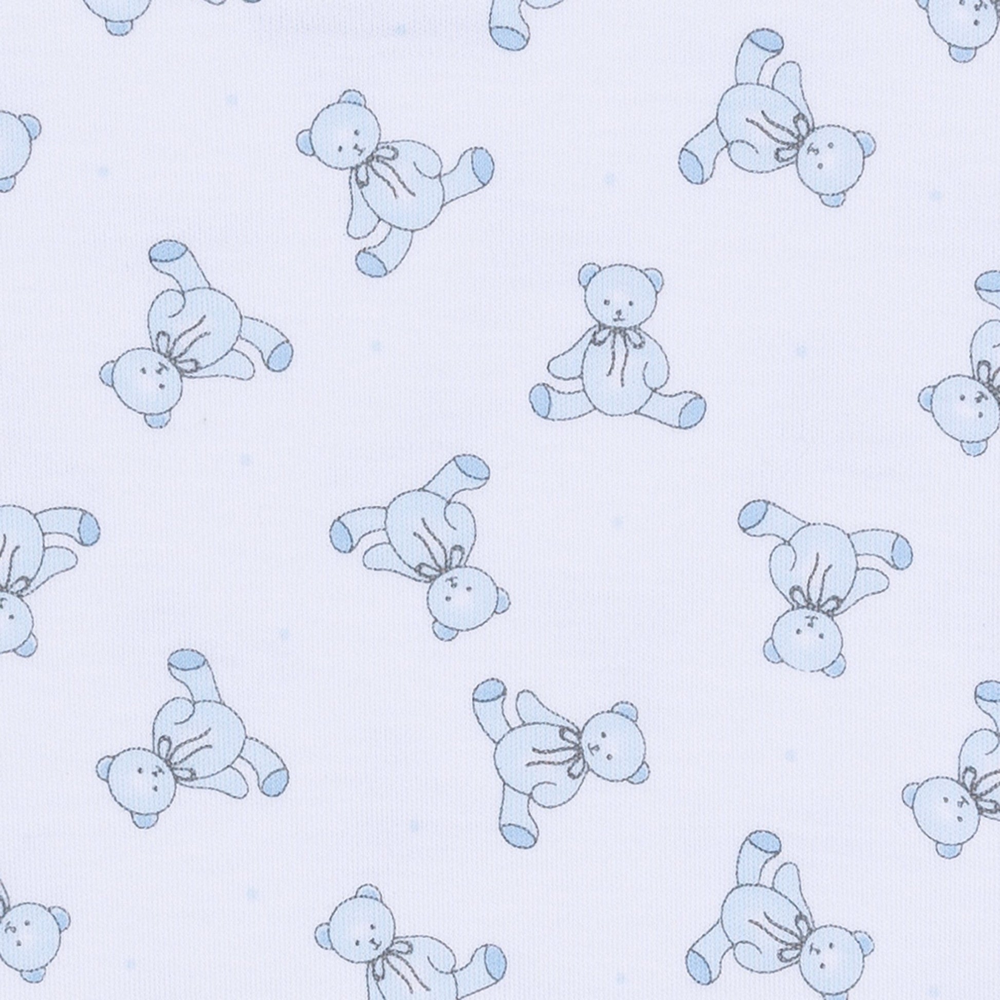 Baby's Teddy Essentials Blue Printed Swaddle Blanket - Magnolia BabySwaddle Blanket