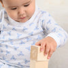 Baby's Teddy Essentials Long Pajamas - Light Blue - Magnolia BabyLong Pajamas
