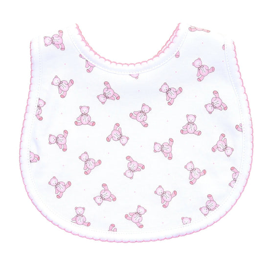 Baby's Teddy Essentials Pink Printed Bib - Magnolia BabyBib