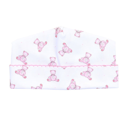 Baby's Teddy Essentials Pink Printed Hat - Magnolia BabyHat