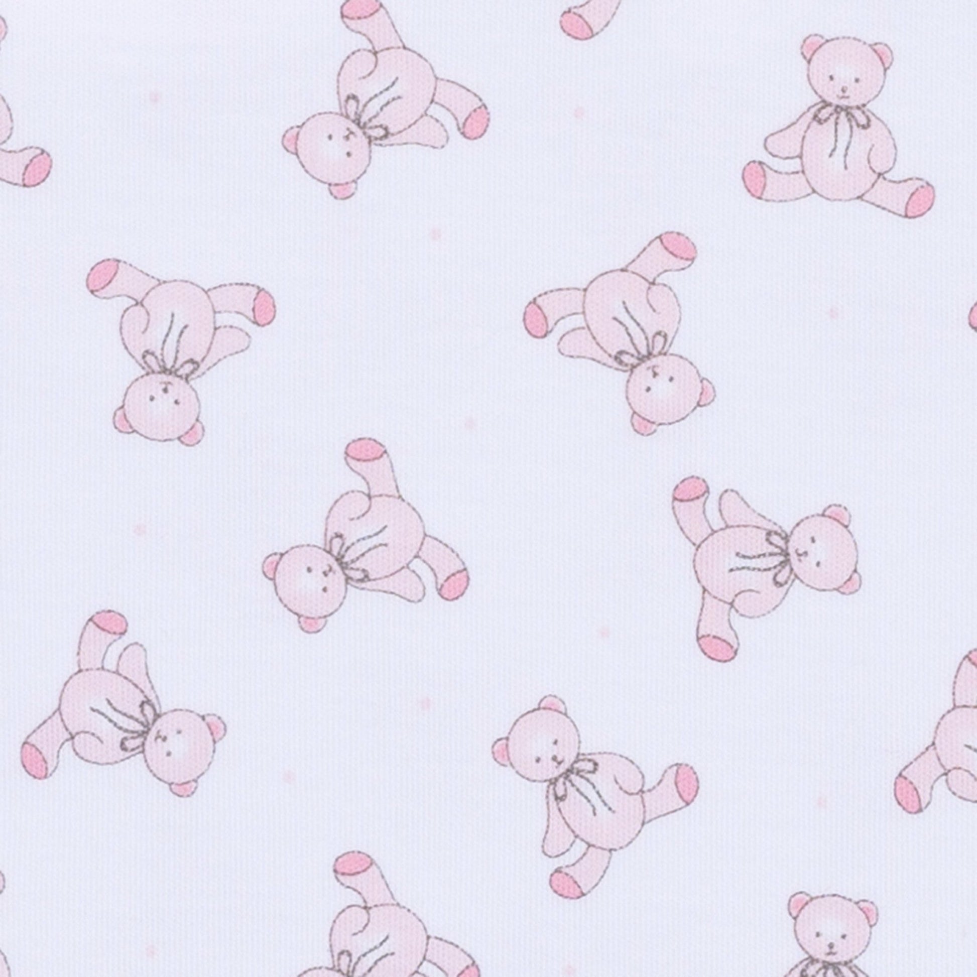 Baby's Teddy Essentials Pink Printed Swaddle Blanket - Magnolia BabySwaddle Blanket