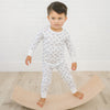 Baby's Teddy Essentials Silver Long Pajamas - Magnolia BabyLong Pajamas