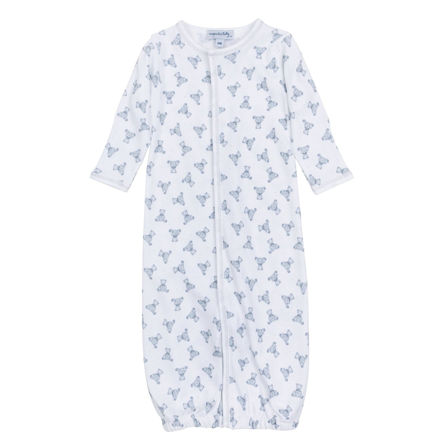 Baby's Teddy Essentials Silver Printed Converter - Magnolia BabyConverter Gown