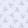 Baby's Teddy Footie - Light Blue - Magnolia BabyFootie