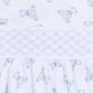 Baby's Teddy Smocked Footie - Light Blue - Magnolia BabyFootie