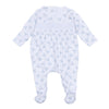 Baby's Teddy Smocked Footie - Light Blue - Magnolia BabyFootie