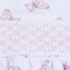 Baby's Teddy Smocked Gown - Pink - Magnolia BabyConverter Gown