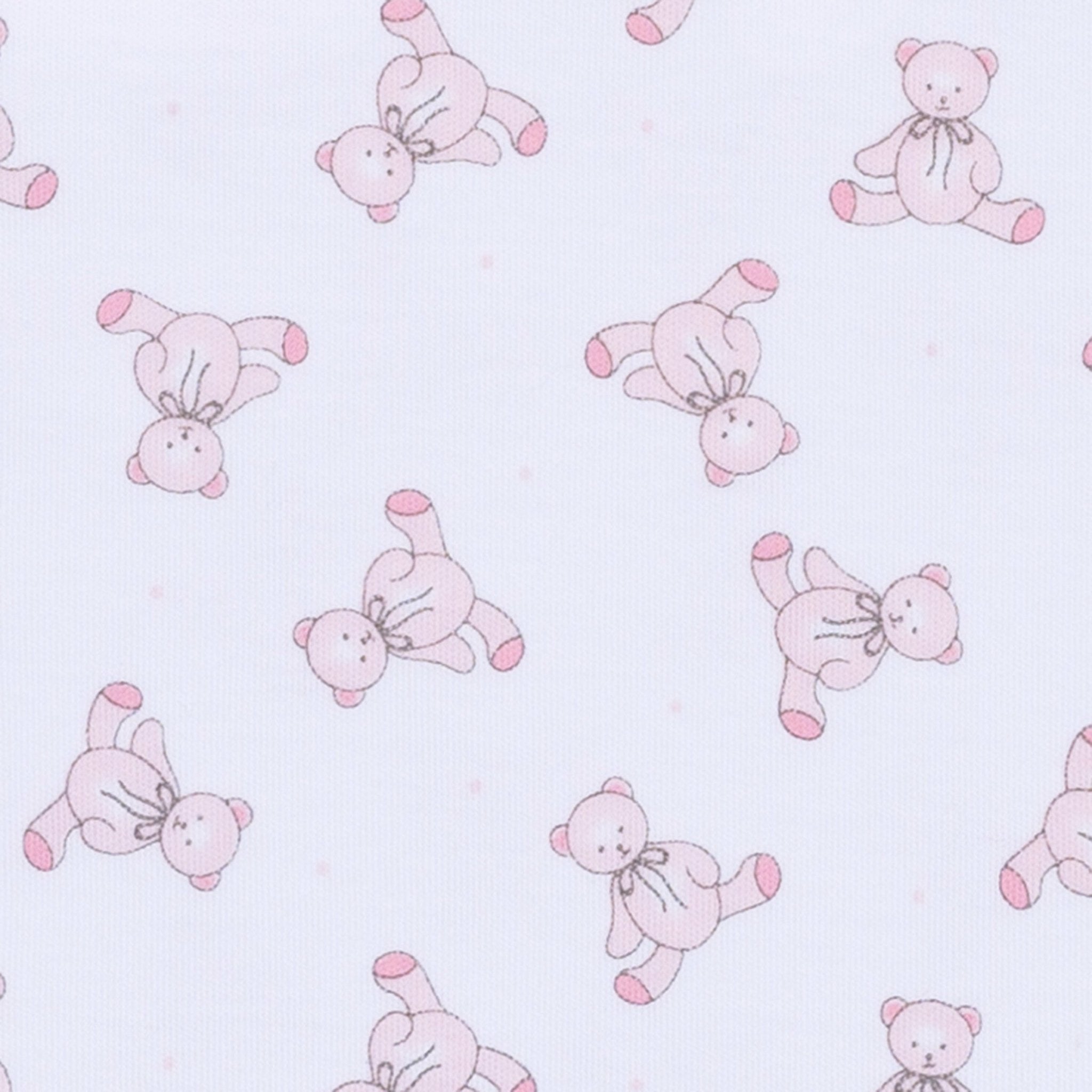 Baby's Teddy Swaddle Blanket - Pink - Magnolia BabySwaddle Blanket