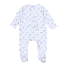 Baby's Teddy Zip Footie - Light Blue - Magnolia BabyFootie