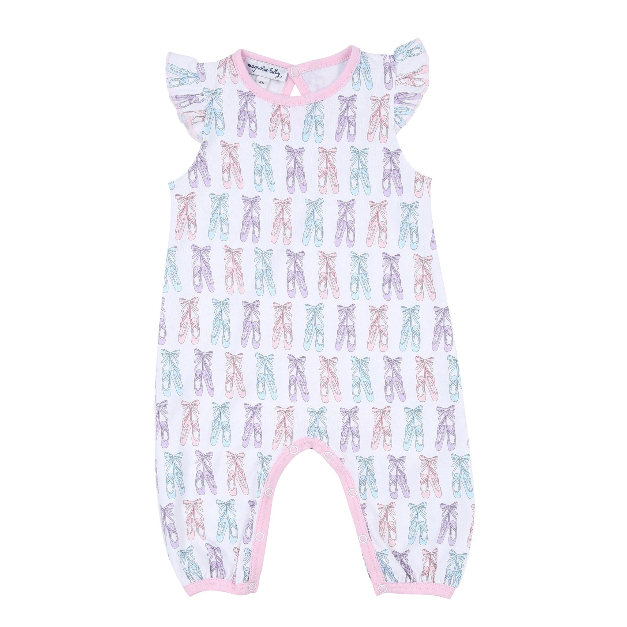 Ballerina Girl Flutters Playsuit - Magnolia BabyPlaysuit