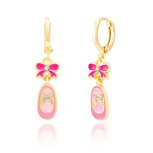 Ballet Huggie Hoop Dangle Earrings - Magnolia BabyEarrings