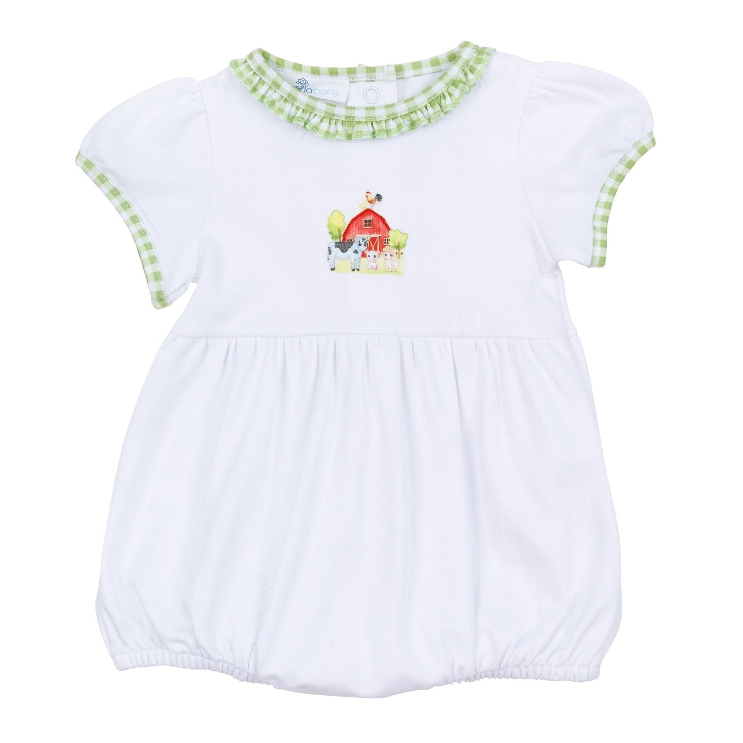 Barnyard Babies Embroidered Girl Bubble - Magnolia BabyBubble