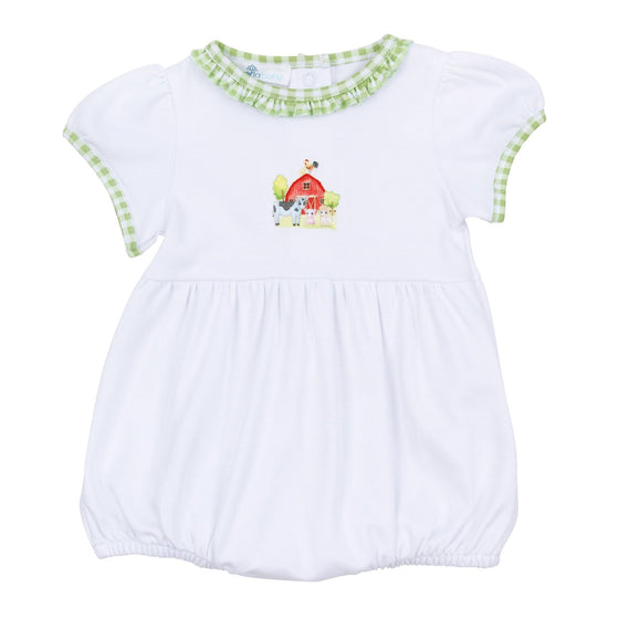 Barnyard Babies Embroidered Girl Bubble - Magnolia BabyBubble