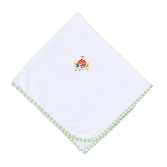 Barnyard Babies Embroidered Receiving Blanket - Magnolia BabyReceiving Blanket