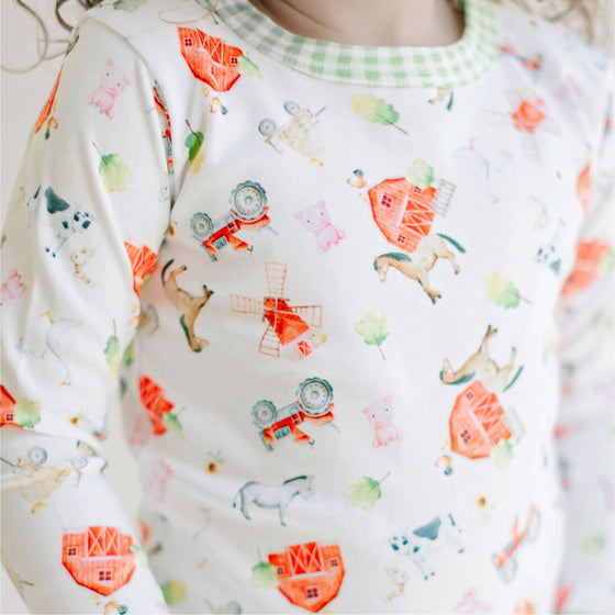 Barnyard Babies Long Pajamas - Magnolia BabyLong Pajamas