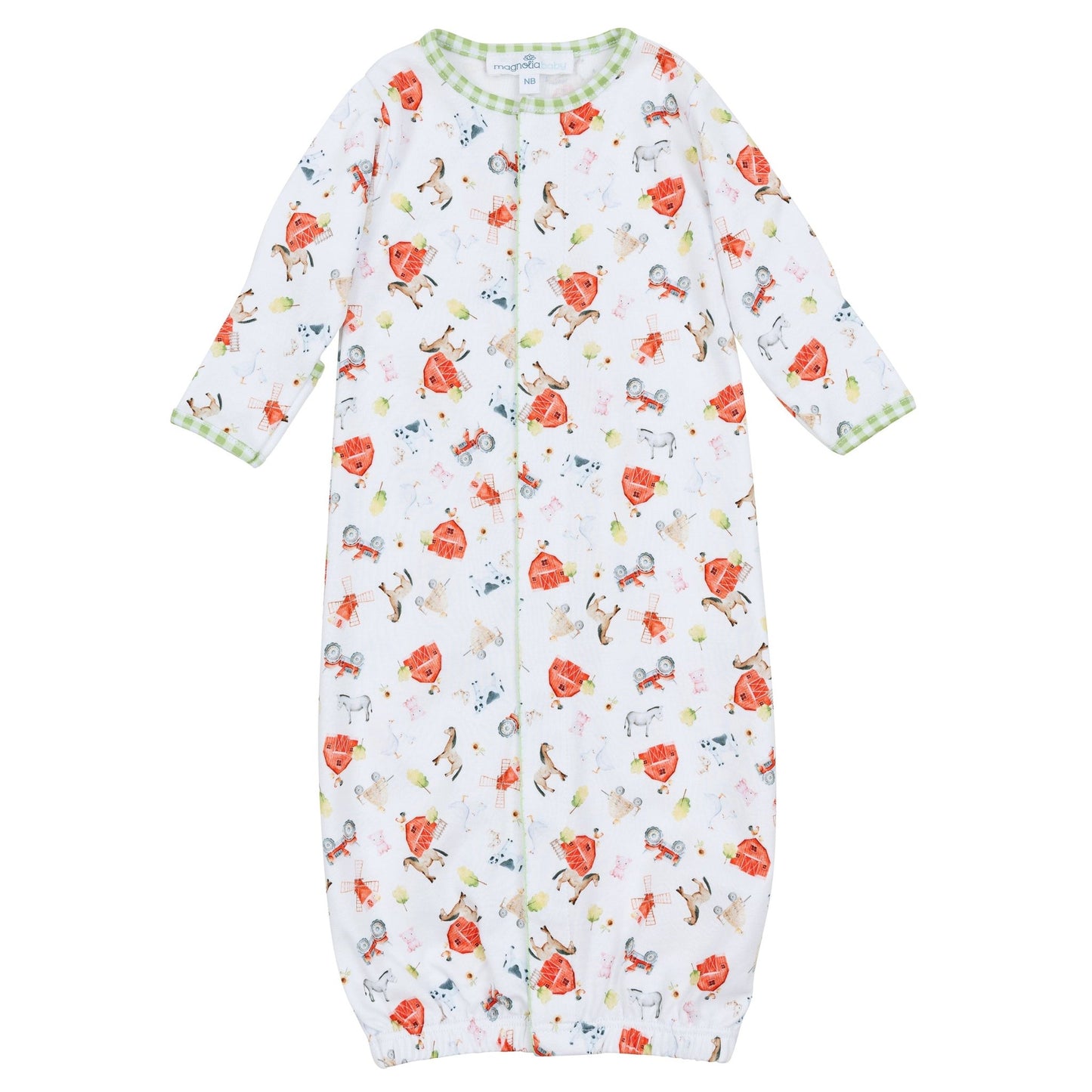 Barnyard Babies Print Converter - Magnolia BabyConverter Gown