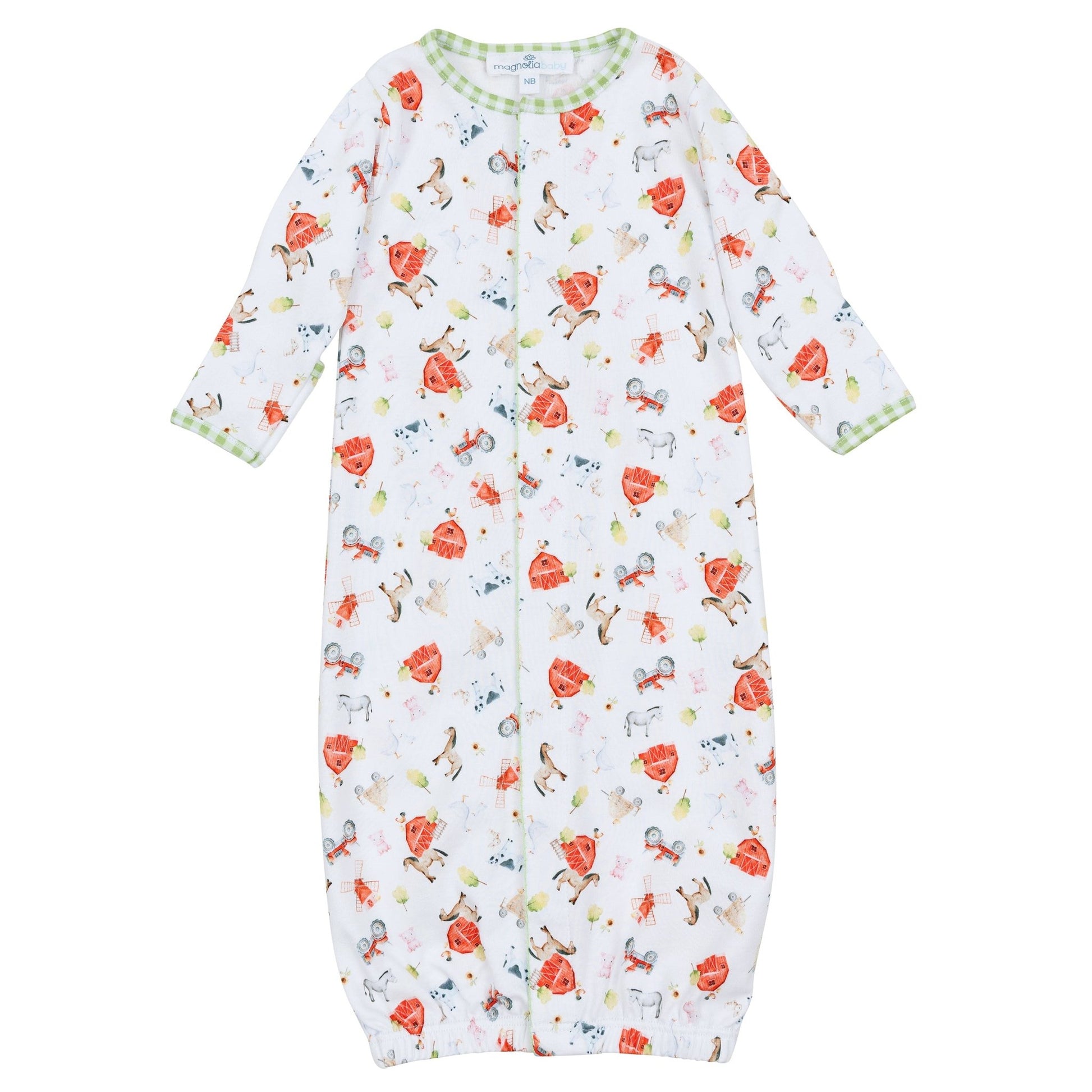 Barnyard Babies Print Converter - Magnolia BabyConverter Gown
