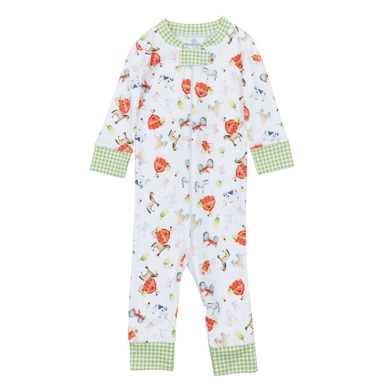 Barnyard Babies Zip Pajamas - Magnolia BabyZipper Pajamas