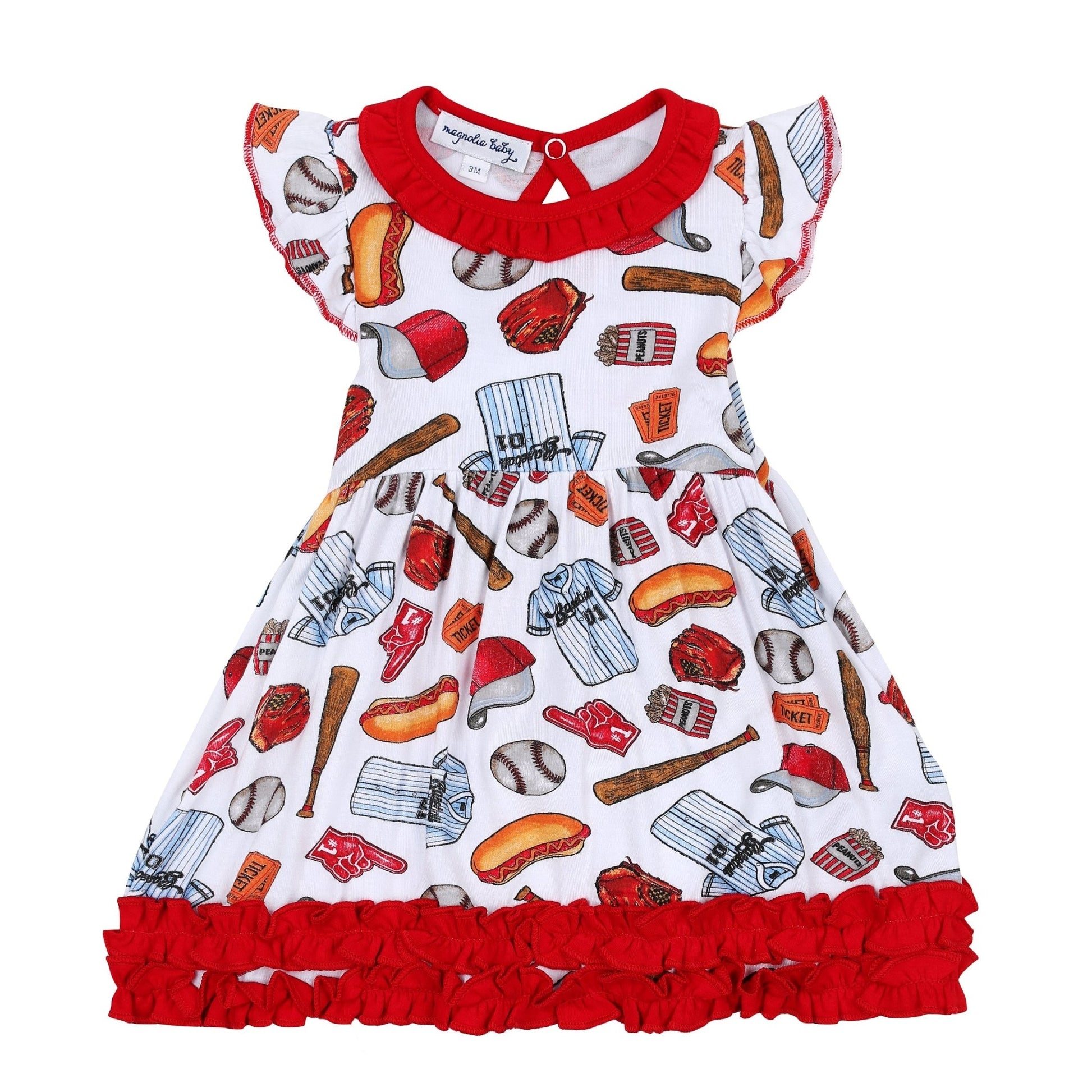 Baseball Fever Infant Flutters Dress Set - Magnolia BabyDress