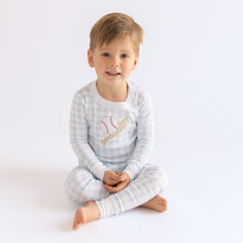  Batter Up Applique Blue Toddler Long Pajamas - Magnolia BabyLong Pajamas