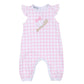 Batter Up Applique Pink Ruffle Flutters Playsuit - Magnolia BabyPlaysuit