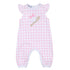 Batter Up Applique Pink Ruffle Flutters Playsuit - Magnolia BabyPlaysuit
