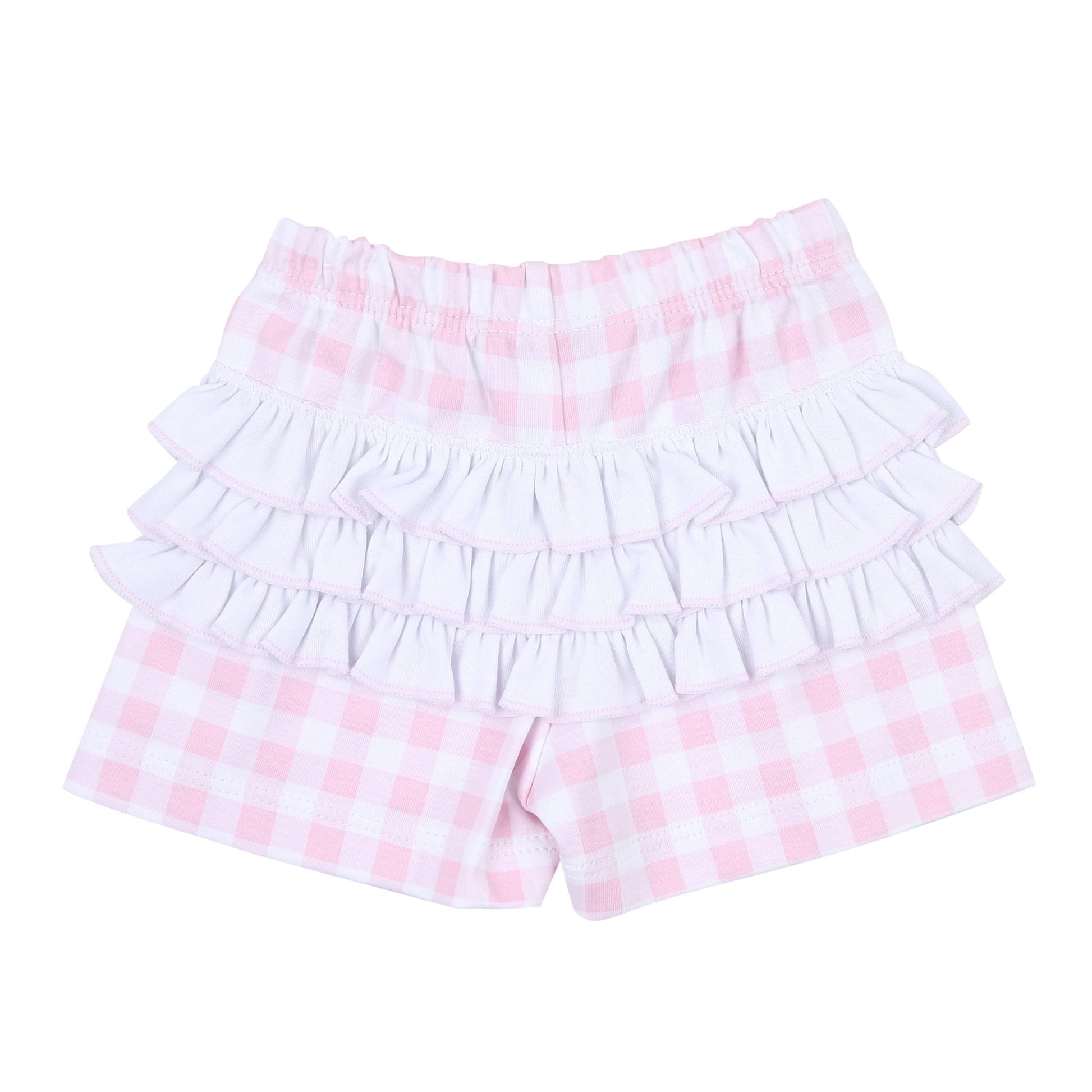 Batter Up Applique Pink Ruffle Flutters Short Set - Magnolia BabyShort Set