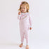 Batter Up Applique Pink Ruffle Long Pajamas - Magnolia BabyLong Pajamas