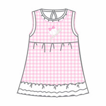  Batter Up Applique Pink Sleeveless Toddler Dress - Magnolia BabyDress
