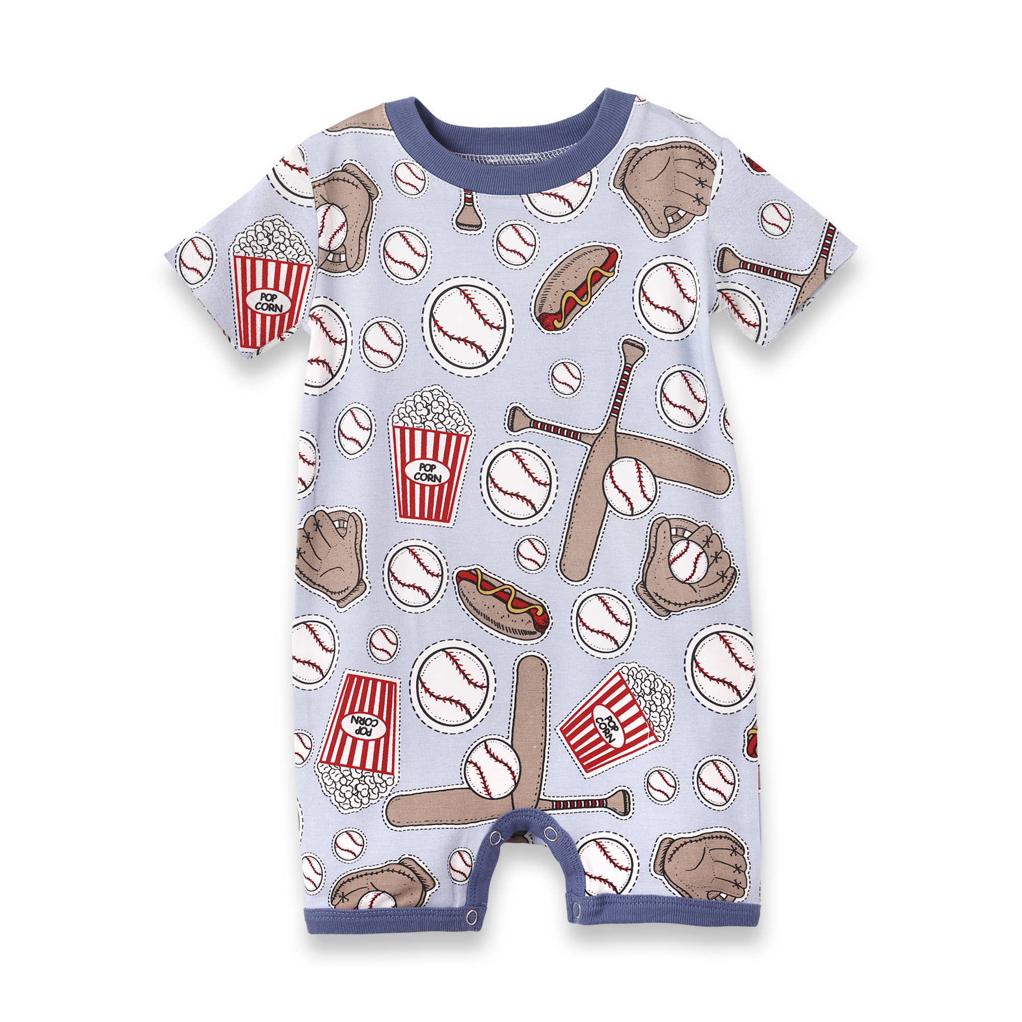 Batter Up Bamboo Short Romper - Magnolia BabyShort Romper