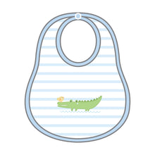  Bayou Babies Applique Bib - Light Blue - Magnolia BabyBib