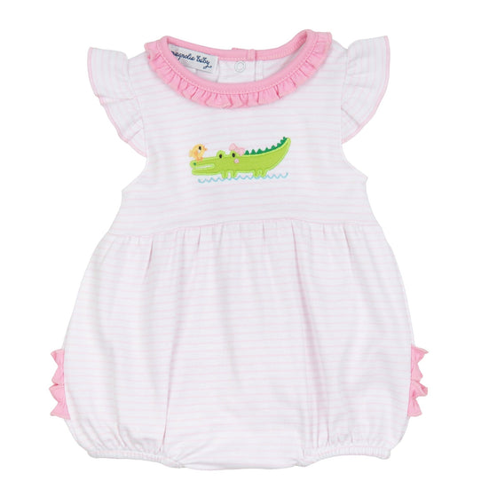 Bayou Babies Applique Bubble - Pink - Magnolia BabyBubble