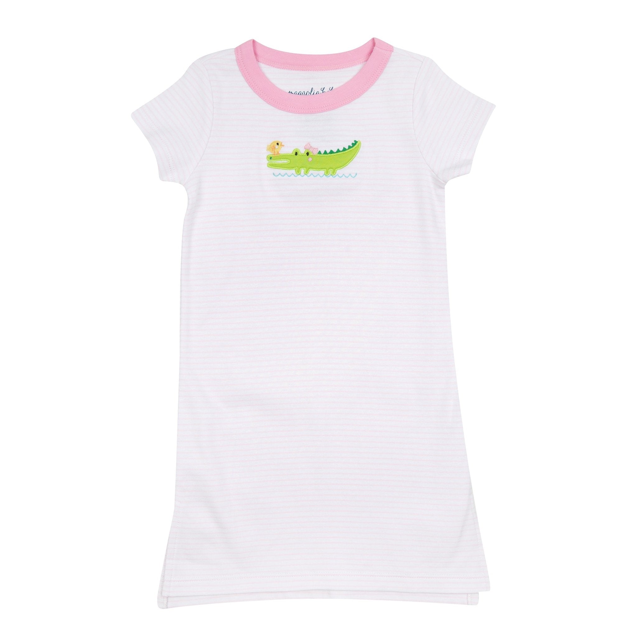 Bayou Babies Applique Nightdress - Pink - Magnolia BabyNightdress