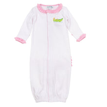  Bayou Babies Applique Ruffle Converter - Pink - Magnolia BabyConverter Gown