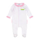 Bayou Babies Applique Ruffle Footie - Pink - Magnolia BabyFootie