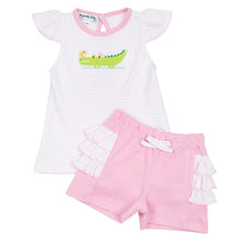  Bayou Babies Applique Short Set - Pink - Magnolia BabyShort Set