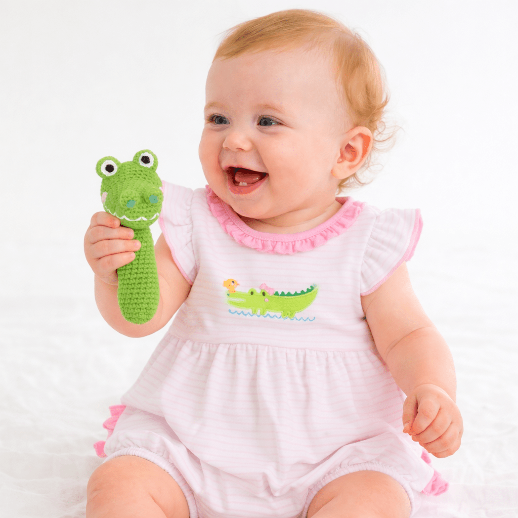 Bayou Babies Bubble + Alligator Teether Gift Set - Magnolia BabyBaby Gift Set