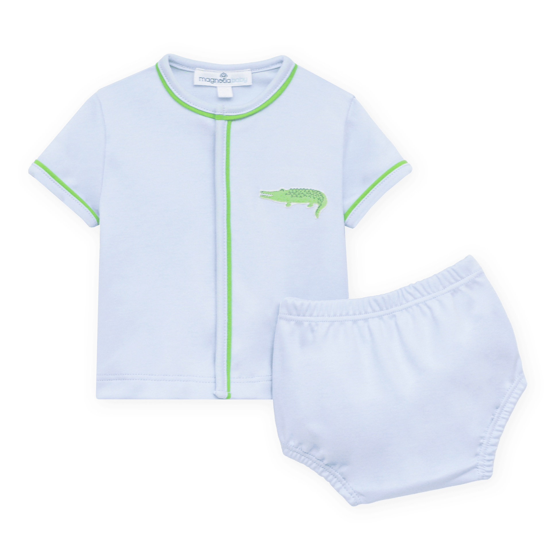 Bayou Baby Diaper Cover Set - Light Blue - Magnolia BabyDiaper Cover