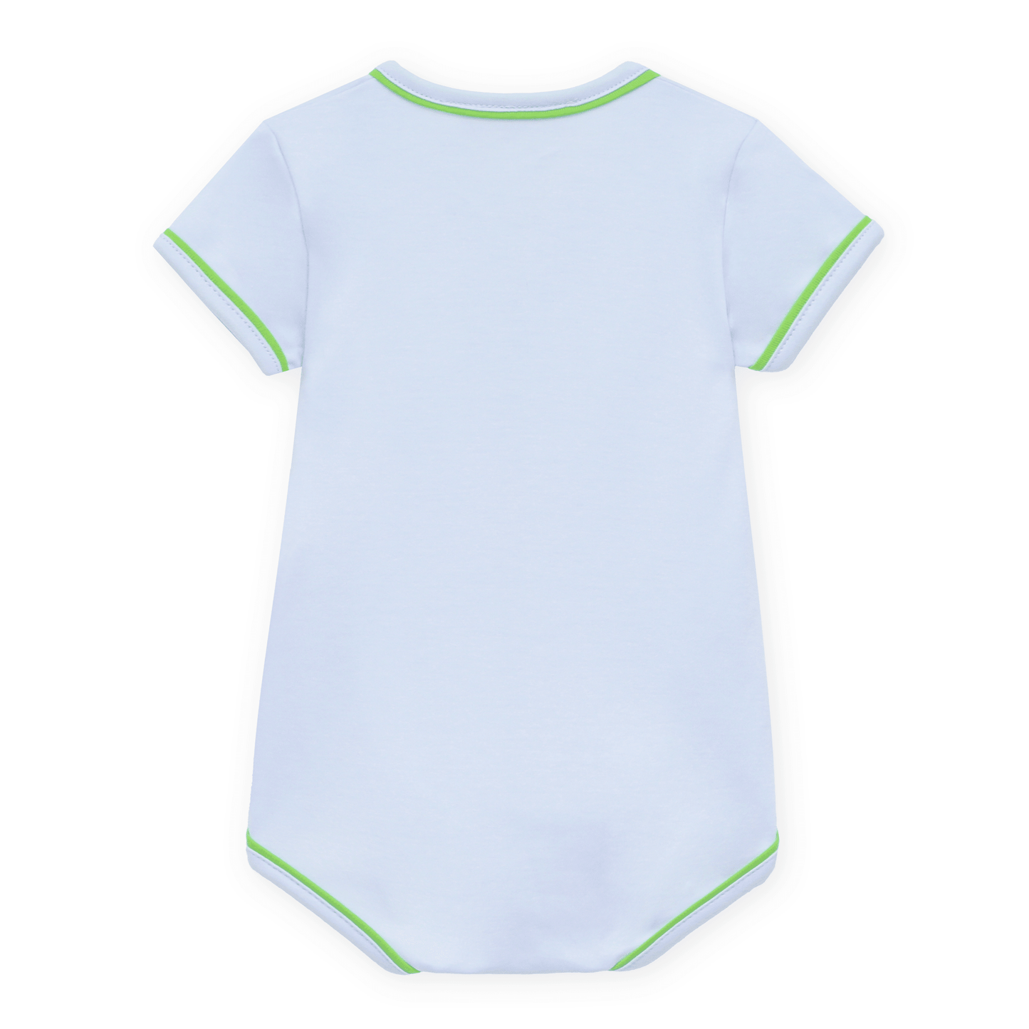 Magnolia Baby_Bayou Baby Hand-Embroidered Bodysuit - Light Blue_2