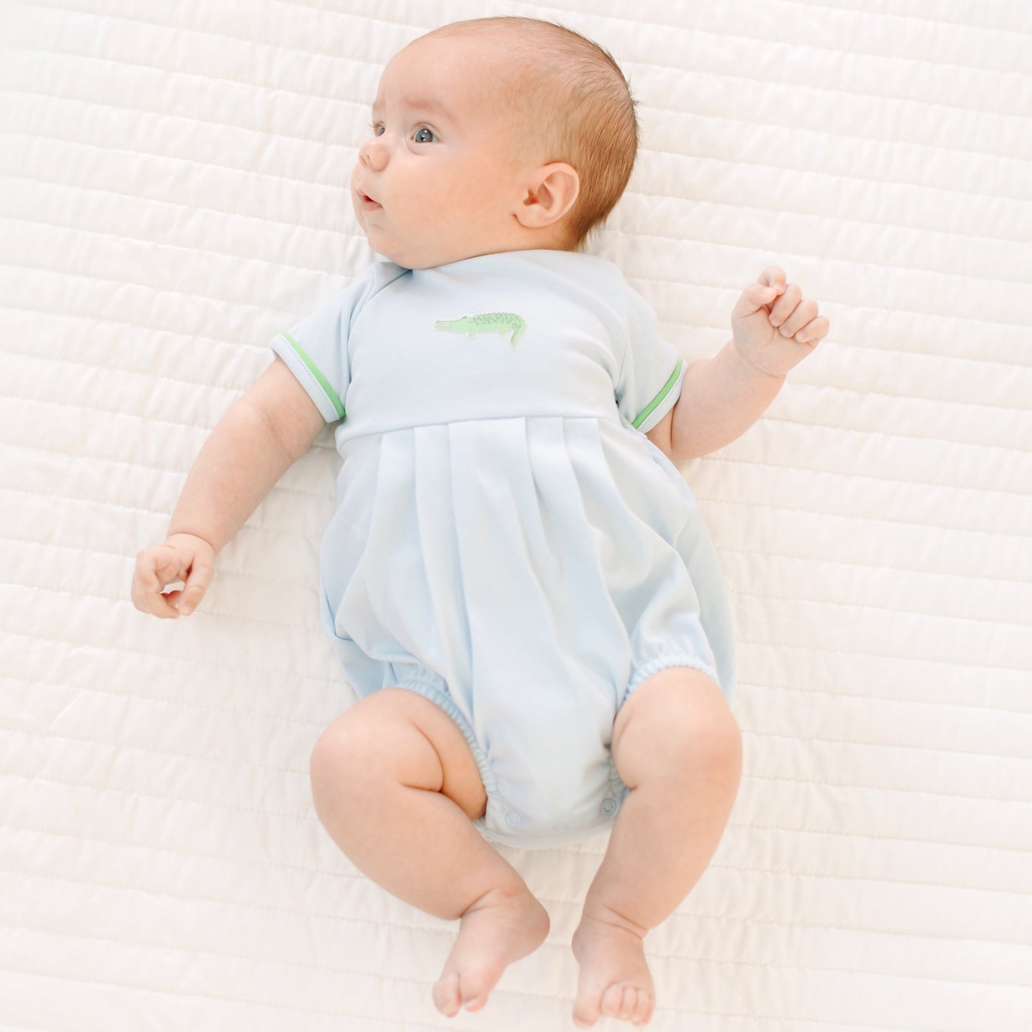 Bayou Baby Hand-Embroidered Bubble - Light Blue - Magnolia BabyBubble