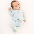 Bayou Baby Hand-Embroidered Footie - Light Blue - Magnolia BabyFootie