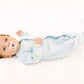 Bayou Baby Hand-Embroidered Footie - Light Blue - Magnolia BabyFootie