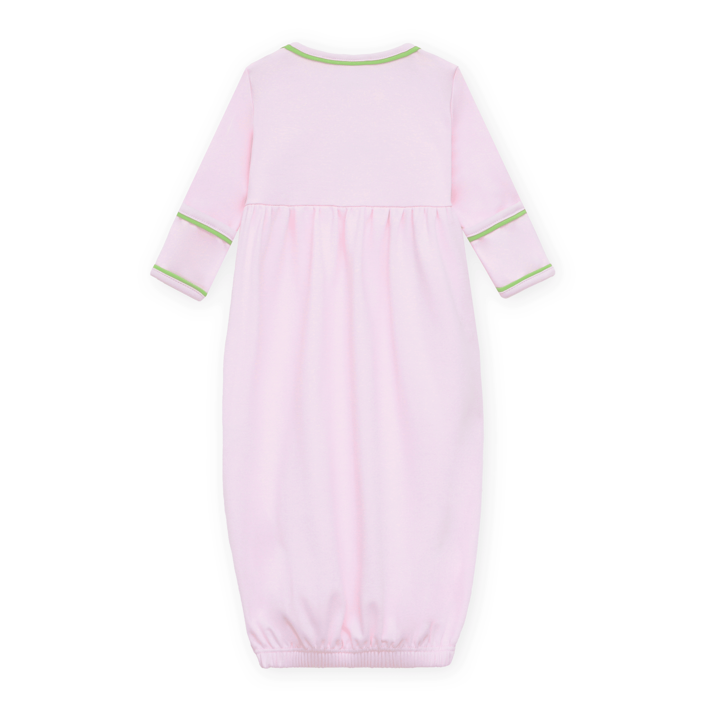 Magnolia Baby_Bayou Baby Hand-Embroidered Gathered Gown - Pink_6