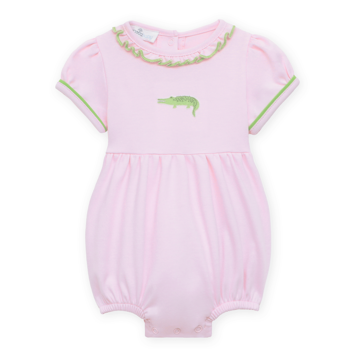 Bayou Baby Hand-Embroidered Ruffle Bubble - Magnolia BabyBubble