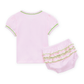 Magnolia Baby_Bayou Baby Hand-Embroidered Ruffle Diaper Cover Set - Pink_2