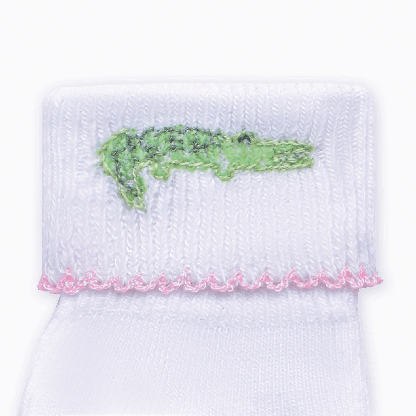 Magnolia Baby_Bayou Baby Hand-Embroidered Socks - Pink_3