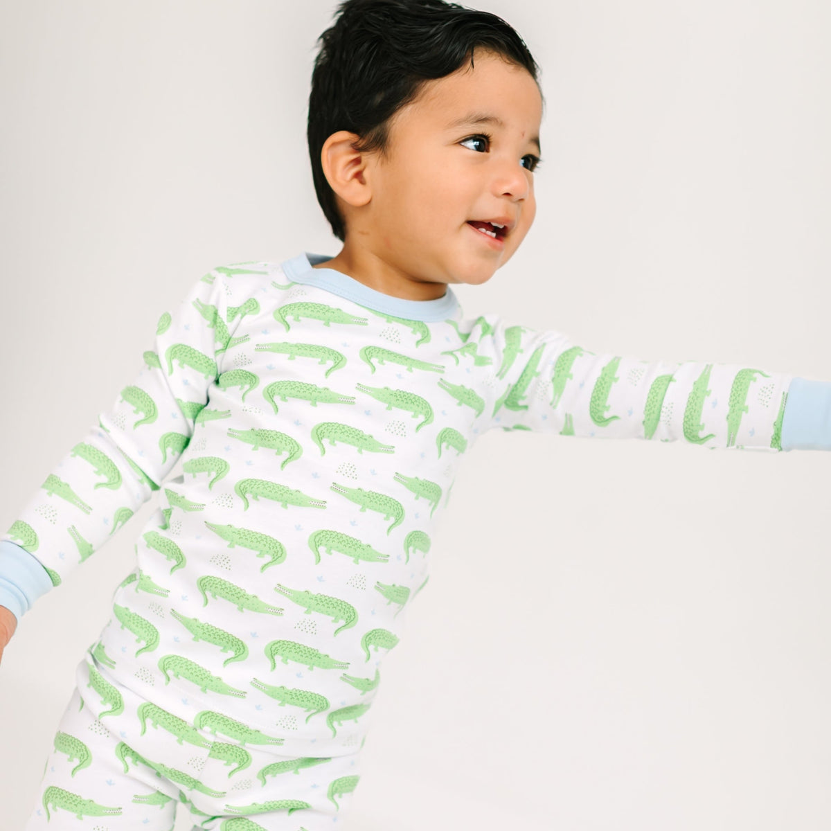Magnolia Baby_Bayou Baby Long Pajamas - Light Blue_1
